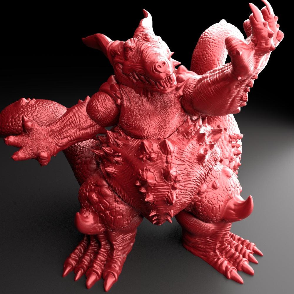 3D Printed Bestiary Vol. 5 Nafarrate Kaiju - 32mm Ragnarok D&D (Online Only)