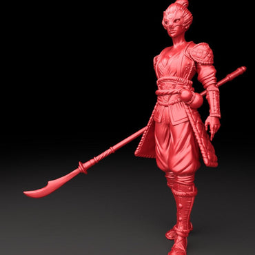 3D Printed Bestiary Vol. 5 Nafarrate - Lightweight Samurai 32mm Ragnarok D&D (Online Only)
