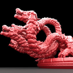 3D Printed Bestiary Vol. 5 Nafarrate - Orochi Dragon 32mm Ragnarok D&D (Online Only)