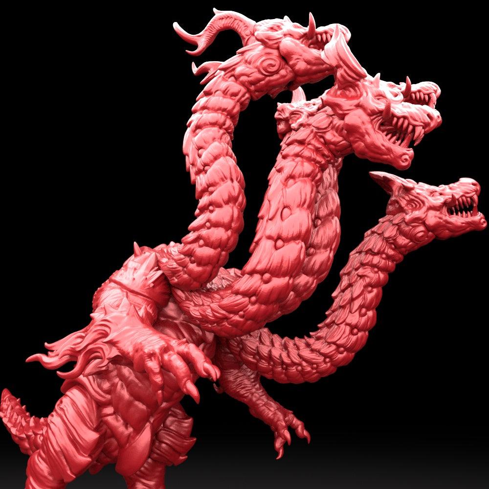 3D Printed Bestiary Vol. 5 Nafarrate - Orochi Dragon 32mm Ragnarok D&D (Online Only)