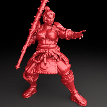 3D Printed Bestiary Vol. 5 Nafarrate - Raider Samurai 32mm Ragnarok D&D (Online Only)