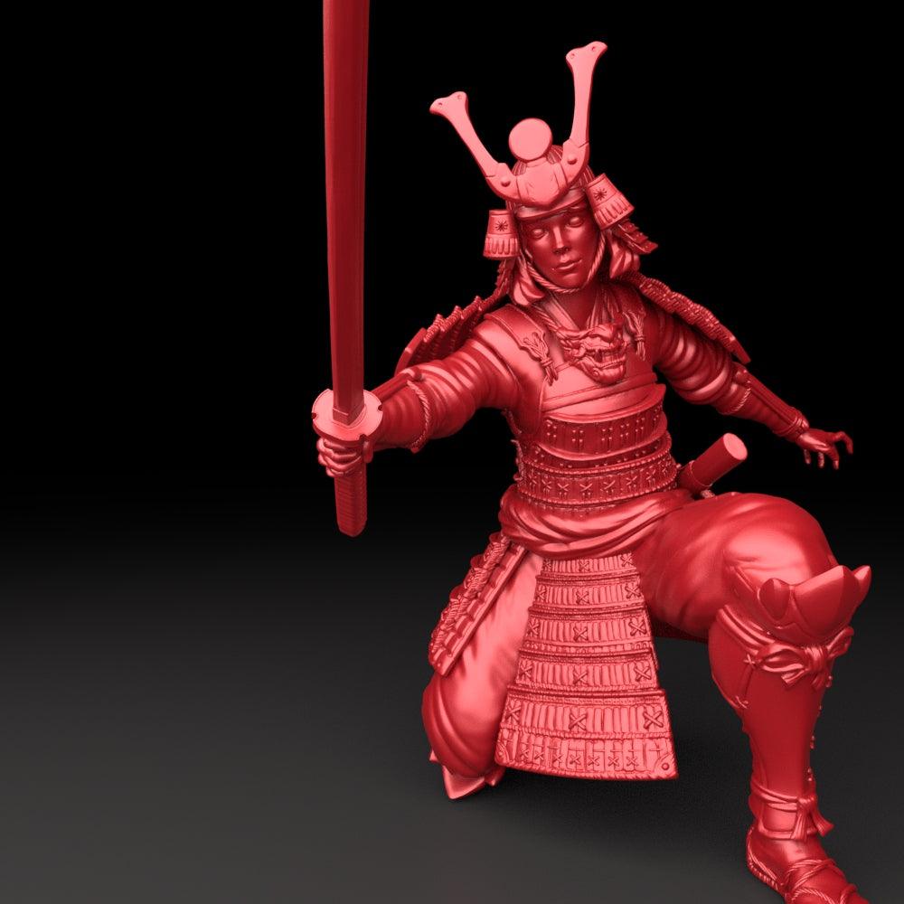 3D Printed Bestiary Vol. 5 Nafarrate - Samurai 32mm Ragnarok D&D (Online Only)