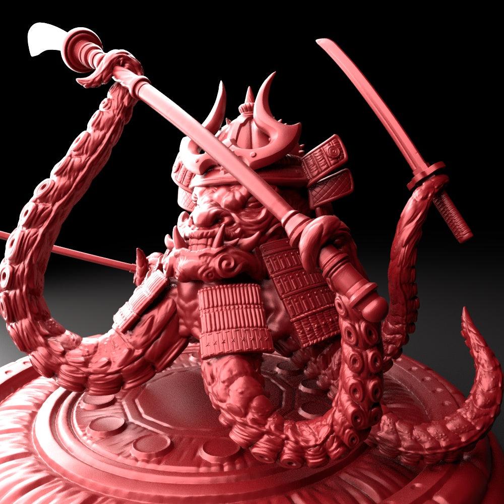 3D Printed Bestiary Vol. 5 Nafarrate - Samurai Octo 32mm Ragnarok D&D (Online Only)