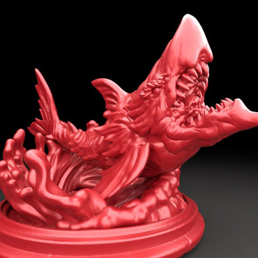 3D Printed Bestiary Vol. 5 Nafarrate - Sanbi No Isonade Shark 32mm Ragnarok D&D (Online Only)