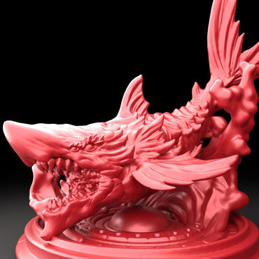 3D Printed Bestiary Vol. 5 Nafarrate - Sanbi No Isonade Shark 32mm Ragnarok D&D (Online Only)