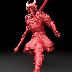 3D Printed Bestiary Vol. 5 Nafarrate - Skeleton Samurai 32mm Ragnarok D&D (Online Only)