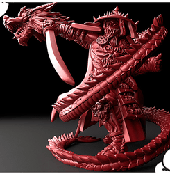 3D Printed Bestiary Vol. 5 Nafarrate - Susanoo 32mm Ragnarok D&D (Online Only)