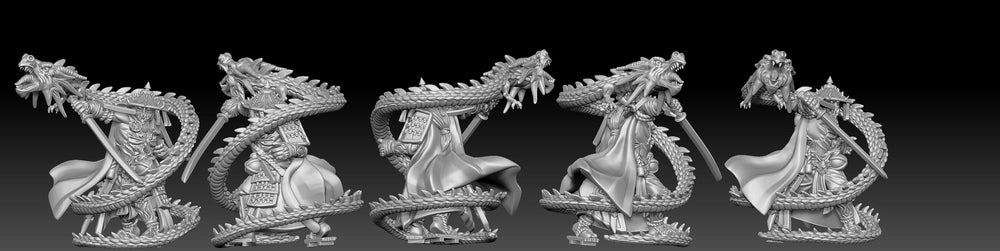 3D Printed Bestiary Vol. 5 Nafarrate - Susanoo 32mm Ragnarok D&D (Online Only)