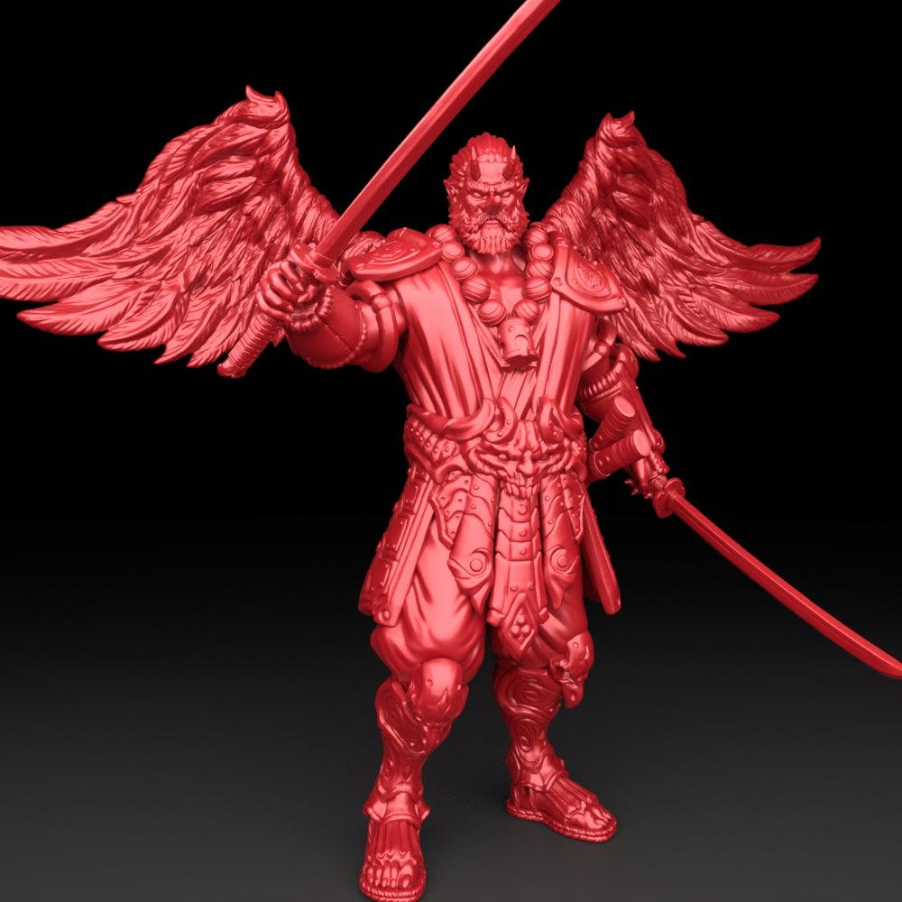 3D Printed Bestiary Vol. 5 Nafarrate - Tengu 32mm Ragnarok D&D (Online Only)