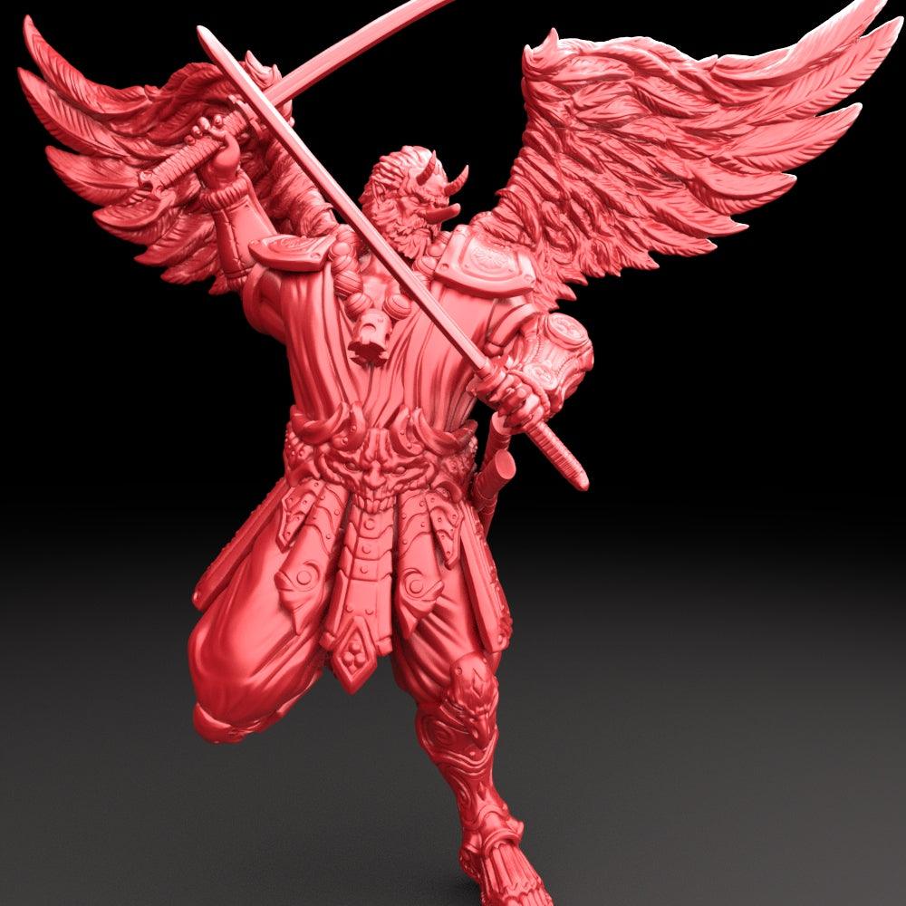 3D Printed Bestiary Vol. 5 Nafarrate - Tengu 32mm Ragnarok D&D (Online Only)