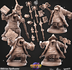 3D Printed Cast n Play 630 Oblivion Spellcasters Huppus, Space Mercenaries Set 28mm 32mm D&D (Online Only)