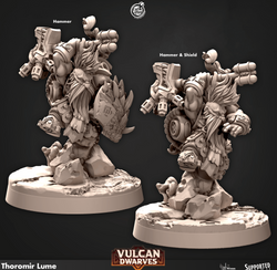 3D Printed Cast n Play 681 Thoromir Lume Vulcan Dwarves Set 28mm 32mm D&D (Online Only)