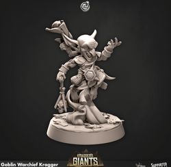 3D Printed Cast n Play 688 Goblin Warchief Kragger Kragger's Giants Set 28mm 32mm D&D (Online Only)