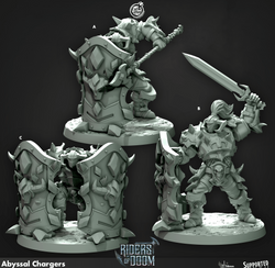 3D Printed Cast n Play Abyssal Chargers Riders of Doom Set 28mm 32mm D&D (Online Only)