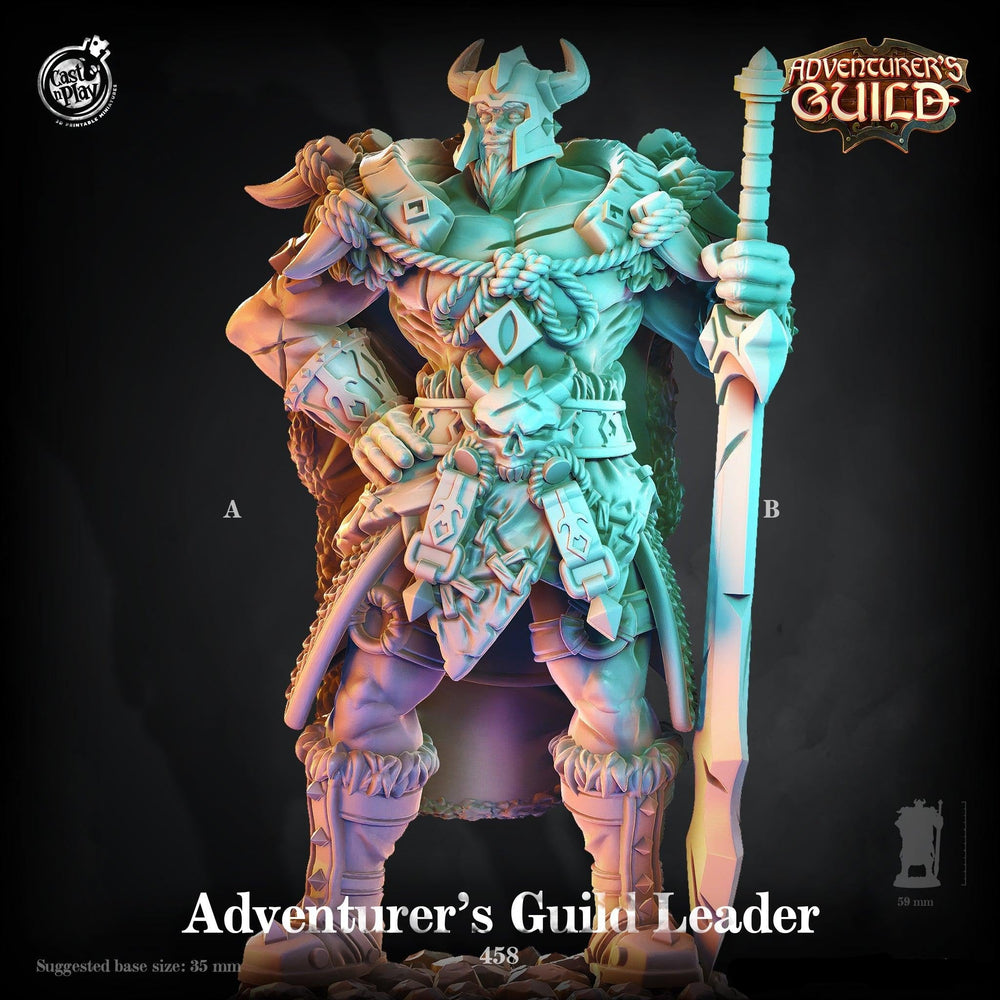3D Printed Cast n Play Adventurer's Guild Leader 28mm 32mm D&D (Online Only)