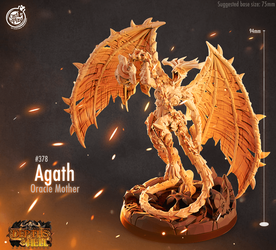 3D Printed Cast n Play Agath Depths of Hell 28mm 32mm D&D (Online Only)