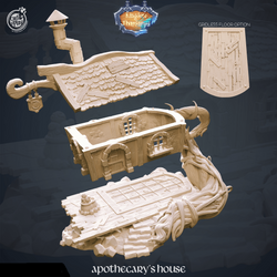 3D Printed Cast n Play Apothecary's House Kingdom Of Thamarya 28mm 32mm D&D (Online Only)