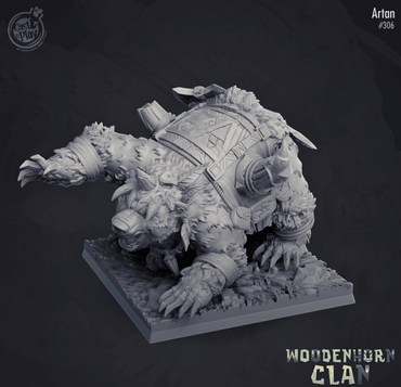 3D Printed Cast n Play Artan Warbear Woodenhorn Clan 28mm 32mm D&D (Online Only)