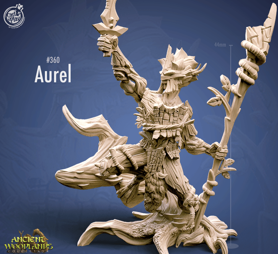 3D Printed Cast n Play Aurel Ancient Woodlands - 28mm 32mm D&D (Online Only)