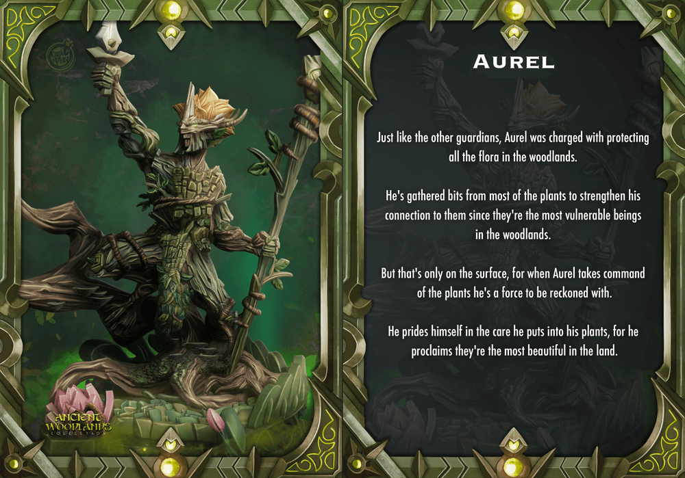 3D Printed Cast n Play Aurel Ancient Woodlands - 28mm 32mm D&D (Online Only)