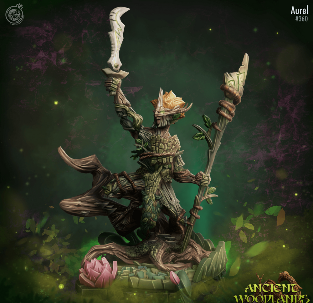 3D Printed Cast n Play Aurel Ancient Woodlands - 28mm 32mm D&D (Online Only)