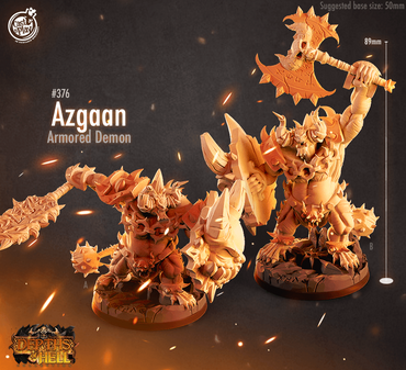 3D Printed Cast n Play Azgaan 28mm 32mm D&D (Online Only)