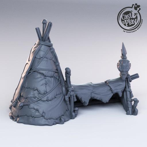 3D Printed Cast n Play - Bandits Tent 28mm 32mm D&D (Online Only)