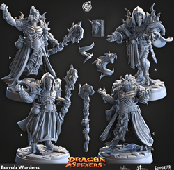 3D Printed Cast n Play Barrab Wardens Dragon Seekers Set 28mm 32mm D&D (Online Only)