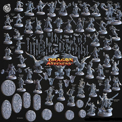 3D Printed Cast n Play Barrab Wardens Dragon Seekers Set 28mm 32mm D&D (Online Only)