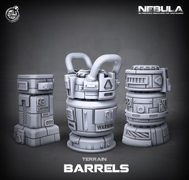 3D Printed Cast n Play Barrels Nebula Origins 28mm 32mm D&D (Online Only)