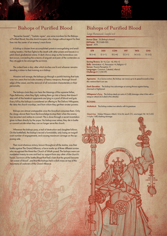 3D Printed Cast n Play Bishops of Purified Blood Church of Wrath 28mm 32mm D&D (Online Only)