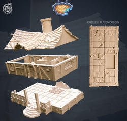 3D Printed Cast n Play Blacksmith's Workshop Kingdom Of Thamarya 28mm 32mm D&D (Online Only)