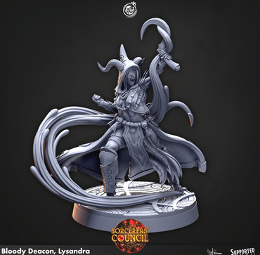 3D Printed Cast n Play Bloody Deacon, Lysandra Sorcerers Council 28mm 32mm D&D (Online Only)