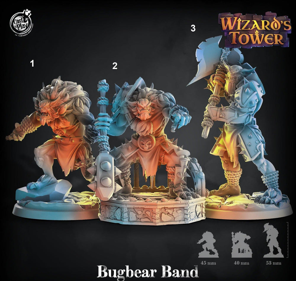 3D Printed Cast n Play Bugbear Band Wizards Tower  D&D (Online Only)