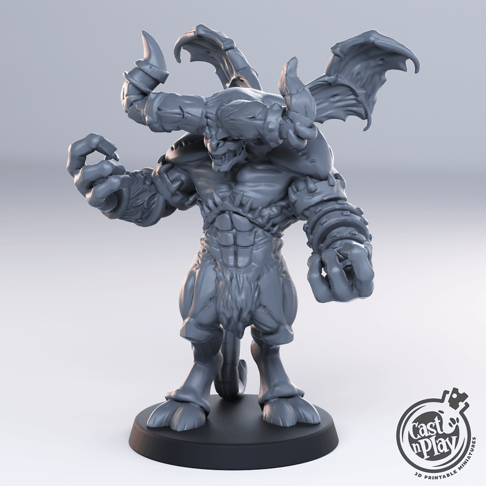 3D Printed Cast n Play Bull Demon 28mm 32mm D&D (Online Only)