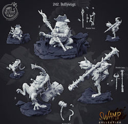 3D Printed Cast n Play Bullywugs Swamp Collection 28mm 32mm D&D (Online Only)
