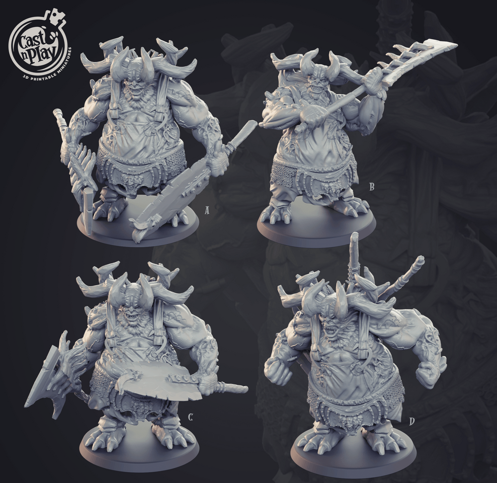 3D Printed Cast n Play Butcher Demons Set 28mm 32mm D&D (Online Only)