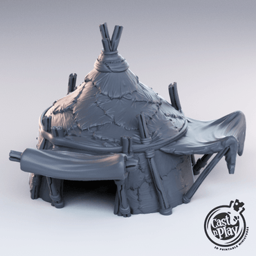 3D Printed Cast n Play - Captain Tent 28mm 32mm D&D (Online Only)