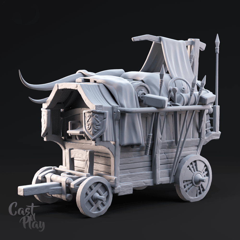 3D Printed Cast n Play Caravan 28mm 32mm D&D (Online Only)