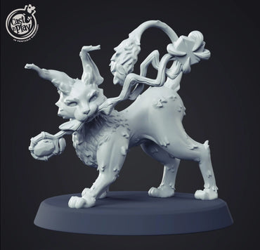 3D Printed Cast n Play Cat Familiar 28mm 32mm D&D (Online Only)