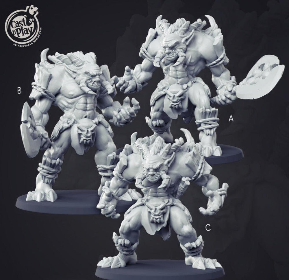3D Printed Cast n Play Chaos Trolls Set 28mm 32mm D&D (Online Only)