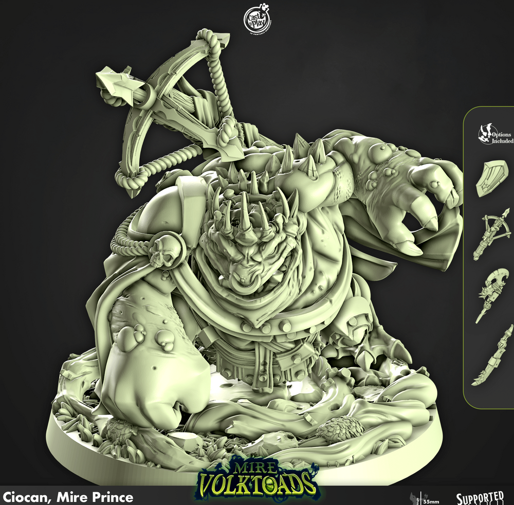 3D Printed Cast n Play Ciocan Mire Prince Mire Volktoads Set 28mm 32mm D&D (Online Only)