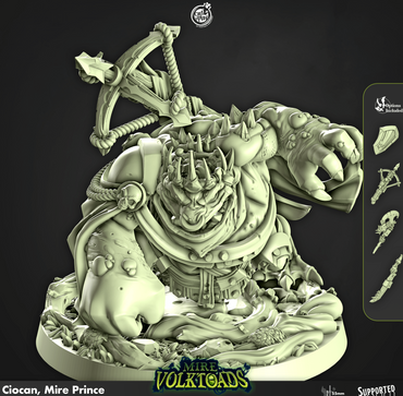 3D Printed Cast n Play Ciocan Mire Prince Mire Volktoads Set 28mm 32mm D&D (Online Only)
