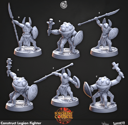 3D Printed Cast n Play Construct Legion Fighter Sorcerers Council 28mm 32mm D&D (Online Only)