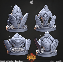 3D Printed Cast n Play Construct Legion Guardians Sorcerers Council 28mm 32mm D&D (Online Only)