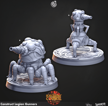 3D Printed Cast n Play Construct Legion Gunners Sorcerers Council 28mm 32mm D&D (Online Only)