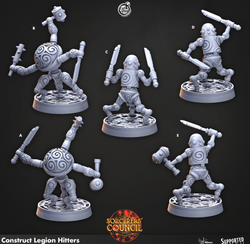 3D Printed Cast n Play Construct Legion Hitters Sorcerers Council 28mm 32mm D&D (Online Only)