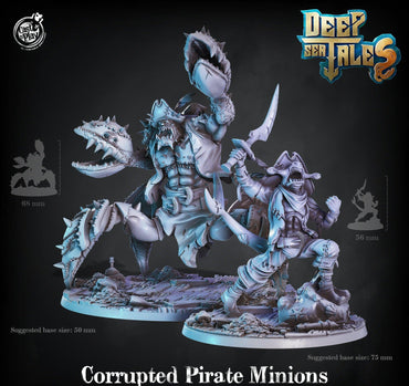 3D Printed Cast n Play Corrupted Pirate Minions 28mm 32mm D&D (Online Only)