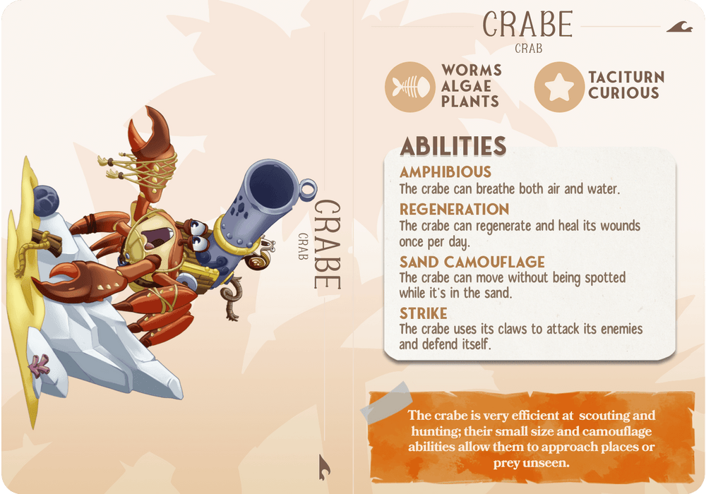 3D Printed Cast n Play Crabe - Crab Companions 28mm 32mm D&D (Online Only)