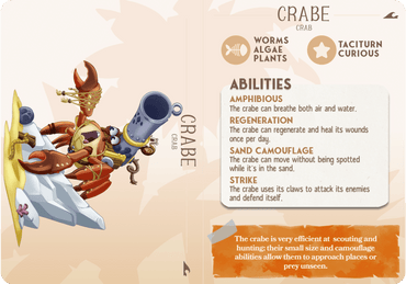 3D Printed Cast n Play Crabe - Crab Companions 28mm 32mm D&D (Online Only)